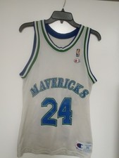 Champion Dallas Mavericks NBA Jim Jackson #24 Jersey Sz 36 MAVS CLASSIC VINTAGE 