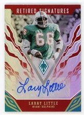 2018 Panini Phoenix LARRY LITTLE Miami Dolphins AUTO 08/75