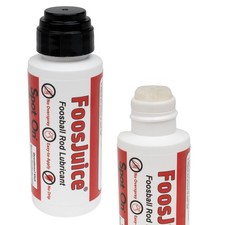 FoosJuice  100 Silicone Foosball Rod Lubricant with Dauber Top clear
