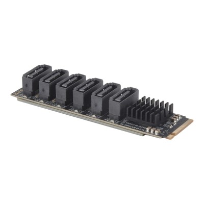 M.2 NVME PCI-E PCIE X4 X8 X16 auf 6 Port 3.0 SATA Adapterkarten-Riser ASM111111