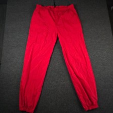 Vtg 90s Marlboro Adventure Team Red Nylon Track Pants Windbreaker Men's Large