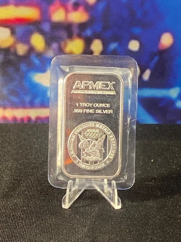 1 Apmex Bar 1 Troy oz.999 Silver. Sealed bullion bar for collecting