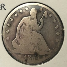 🇺🇸🇺🇸🇺🇸 1854 O SEATED LIBERTY HALF SILVER DOLLAR TYPE 4 🇺🇸🇺🇸🇺🇸
