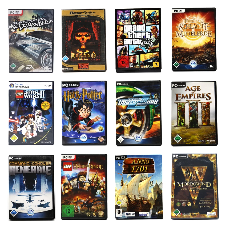 🎮 PC Spiele Klassiker Retro Auswahl ★ Diablo • GTA • NFS • C&C • AoE ★ Getestet - Bild 2 von 4