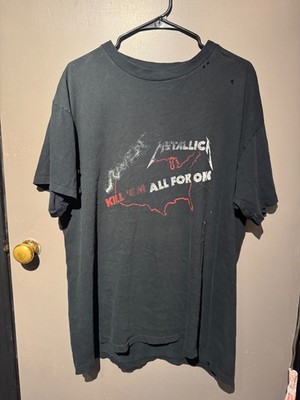 RARE Authentic 1983 Metallica Kill Em All For One Tshirt- Metallica s Debut Tour
