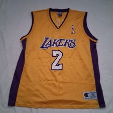 Vintage Derek Fisher #2 Los Angeles Lakers Champion Jersey Mens Medium Size 40