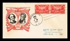 DR JIM STAMPS US COVER ARMY HEROES JACKSON SCOTT FDC PAIR LINPRINT CACHET