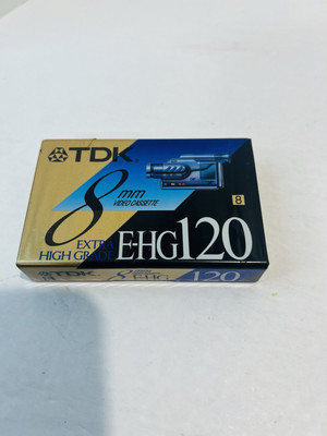 TDK E-HG 120 8 MM Video Cassette Tape EHG 120 NEW  SEALED