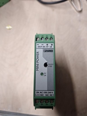 Phoenix Contact Mini Power Mini-PS 100-240AC/5DC/3  5 volt 3 Amper