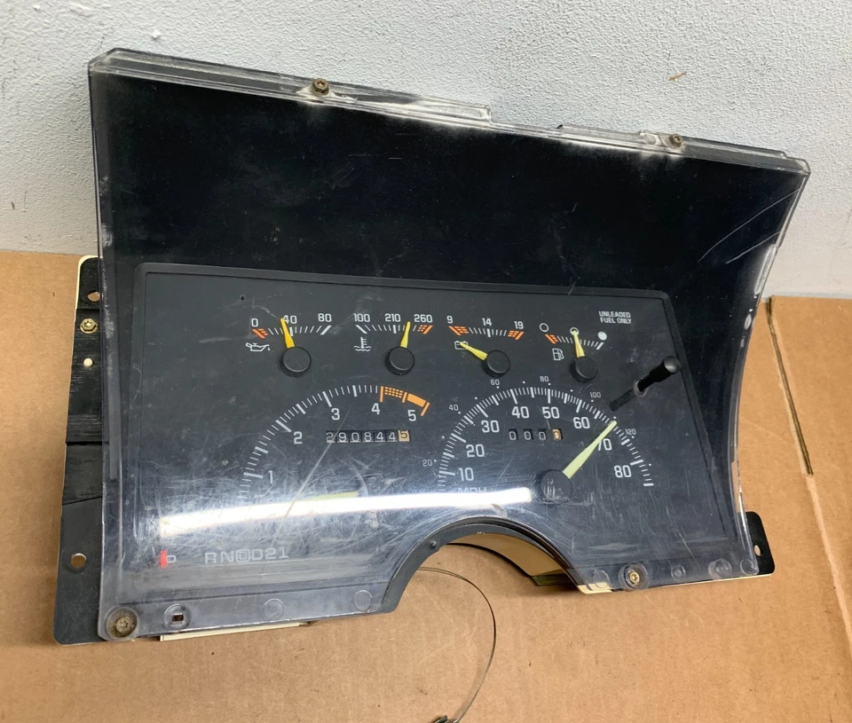 1992 1993 1994 Chevy GMC C1500 Truck Sierra Silverado Gauge Instrument Cluster - Image 3 of 4