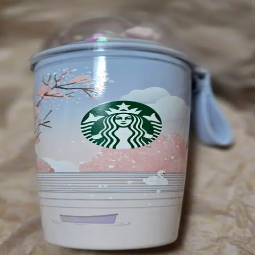 Vaso Starbucks Korea SS 22 Cherry Blossom Chubby Dome 355 ml 2022 Spring Limit - Imagen 2 de 4