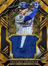 2025 Topps Relic Series 25 FREDDIE FREEMAN RARE GOLD PATCH DODGERS DIGITAL CARD