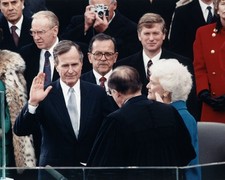 649132 41st Us President George H. W. Bush 1989 Inauguration Wall Print Poster