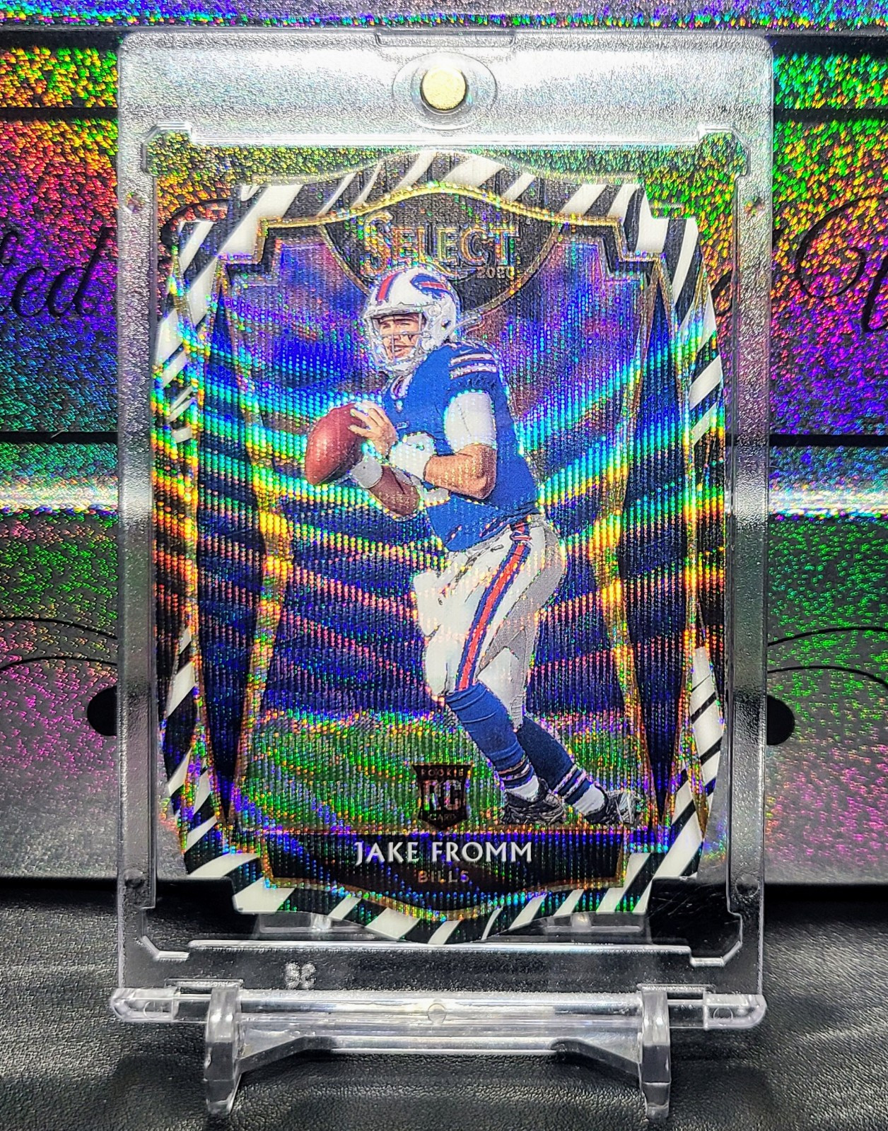 Jake Fromm Zebra Rookie 2020 Panini Select Premier Level Prizm Die-Cut RC UGA