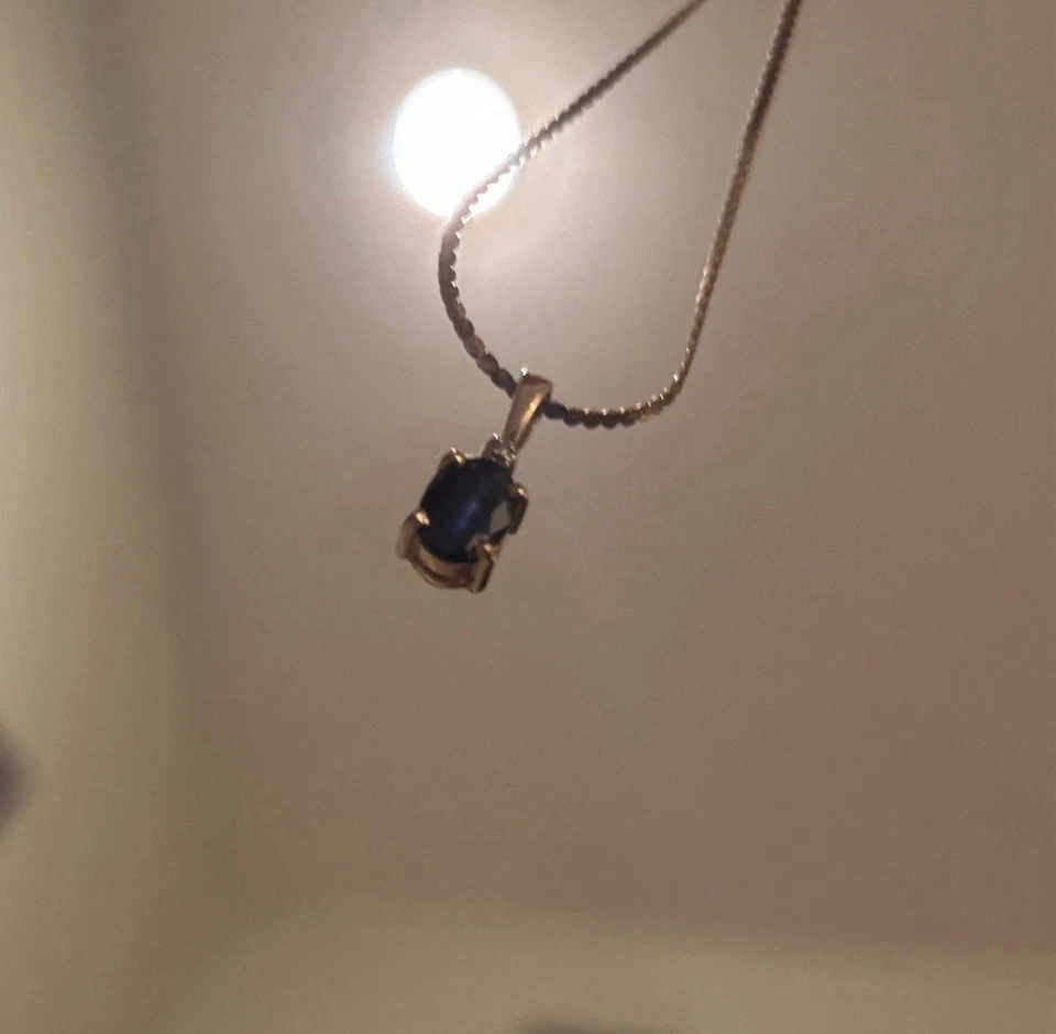 14K金蓝宝石项链 — 第 3/4 张图片