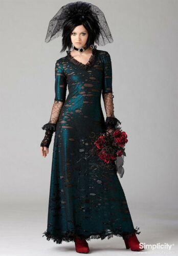Goth Steampunk viktorianisches edwardianisches Cosplay Einfachheit 0863 Misses 4-12 Kostüme - Bild 1 von 3