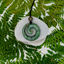 Collier Pendentif En Os Sculpté Maori Double Koru - 81stgeneration, Blanc, 84 Cm