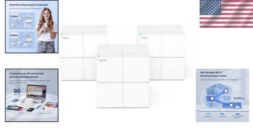 High-Speed Nova Mesh WiFi System MW6, 6000 sq.ft Coverage with Parental Control - Picture 2 of 10