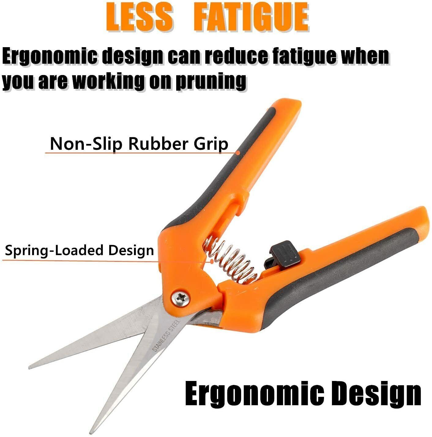 12 Pcs Gardening Scissors Stainless Steel Pruning Shears Hand Pruner Trimming