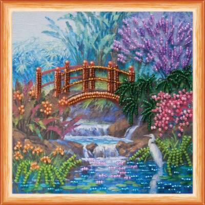 Mini Bead embroidery kit In the thickets DIY Embroidery Kit beadwork pattern