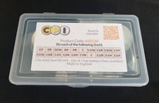Assorted CPI Imperial Dish Welch Core Plugs - Zn Plated CR4 Steel Qty: 120