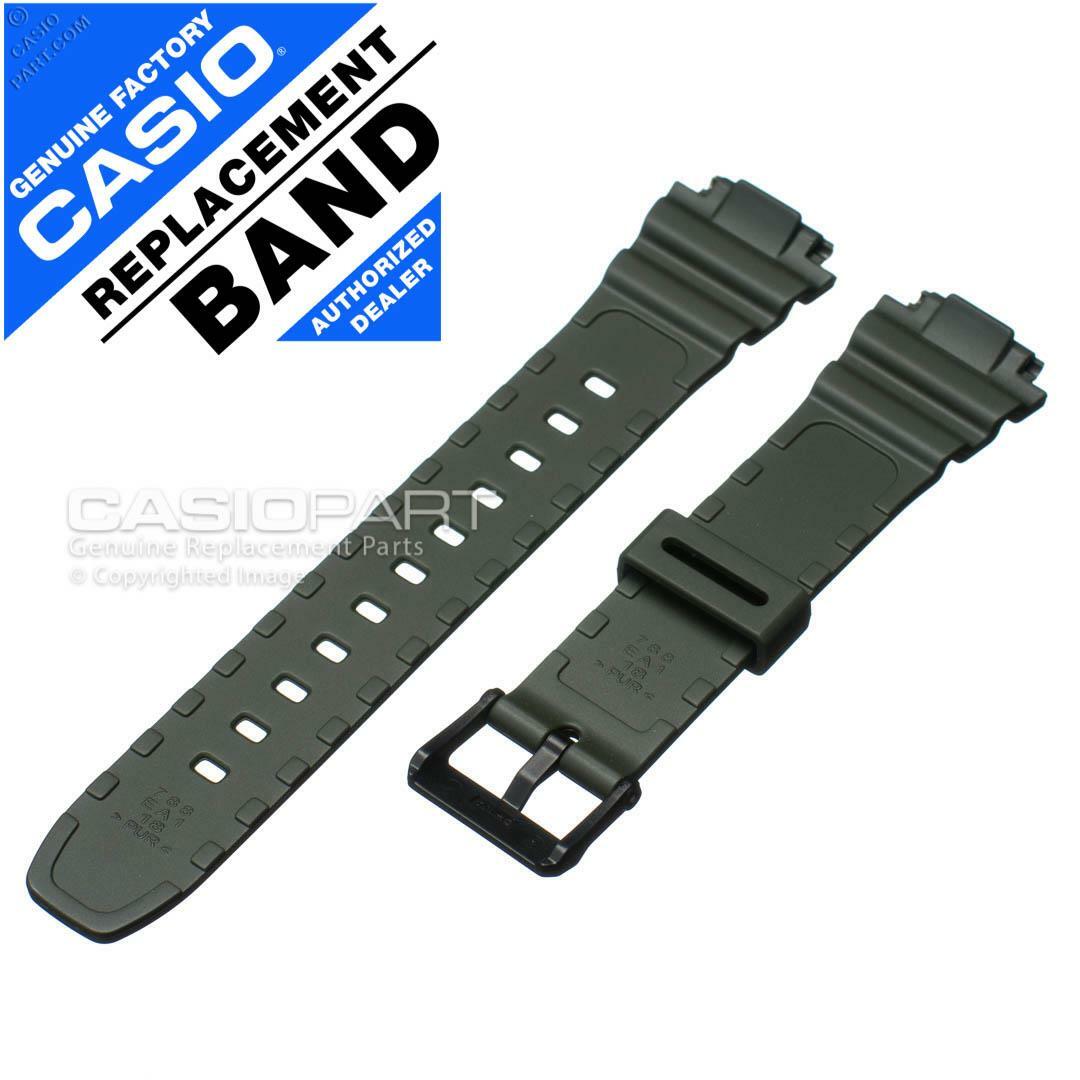 Προϊόν - Genuine Casio Green Resin Rubber Watch Band Strap - ILLUMINATOR F- 108 F-108WH-3A