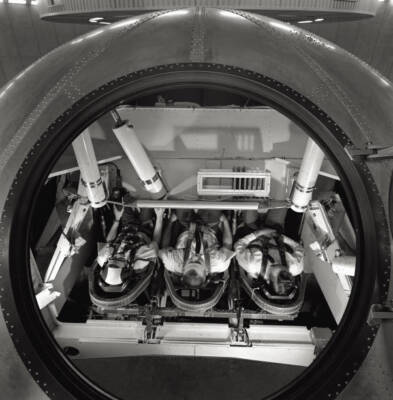 Inside Apollo lunar module i e lander portion Apollo spacecraft us- Old Photo