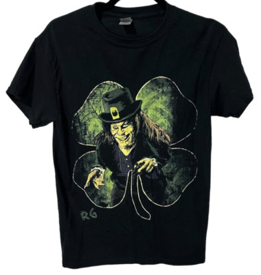 Leprechaun Men's Shirt Four Leaf Clover Gildan  Unisex Size S - St. Patrick's