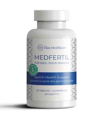 Elan Healthcare MEDFERTIL Fertility for Men Supplement - 30 Tablets - Exp 07/27