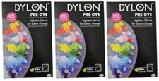 3 x DYLON PRE-DYE Lightens fabrics for colour change, 200g each.