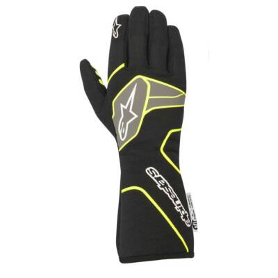 Alpinestars Tech-1 Race V2 Racing Gloves Black/Yellow XL SFI FIA NEW
