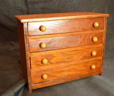 Rustic Solid Wood Miniature Chest Of Drawers HF Miller