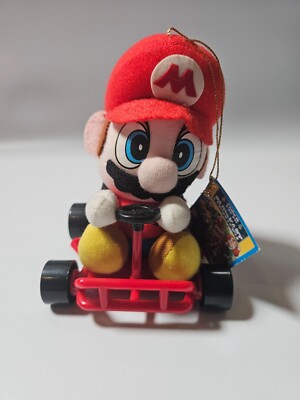 Takara 1993 Nintendo Super Mario Kart Plush Toy Set Mario/Peach