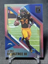 Larry Rountree III Pink Foil Rookie RC 2021 Donruss Elite Card #115 LA Chargers