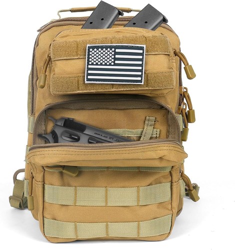 Tactical Sling Bag Military Rover Shoulder Backpack EDC Molle Assault Range Bag - Picture 4 of 13