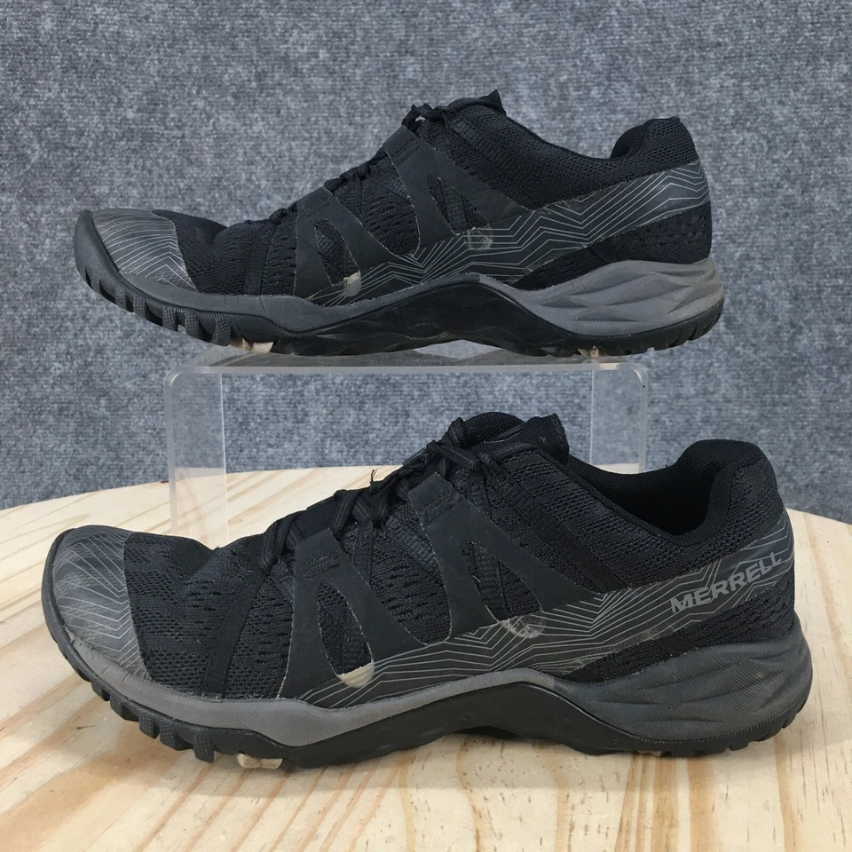 Туфли женские Merrell 8 сирена шестигранный Q2 E сетки туризм кроссовки черный шнурует вверх низкий верх - Изображение 2 из 4