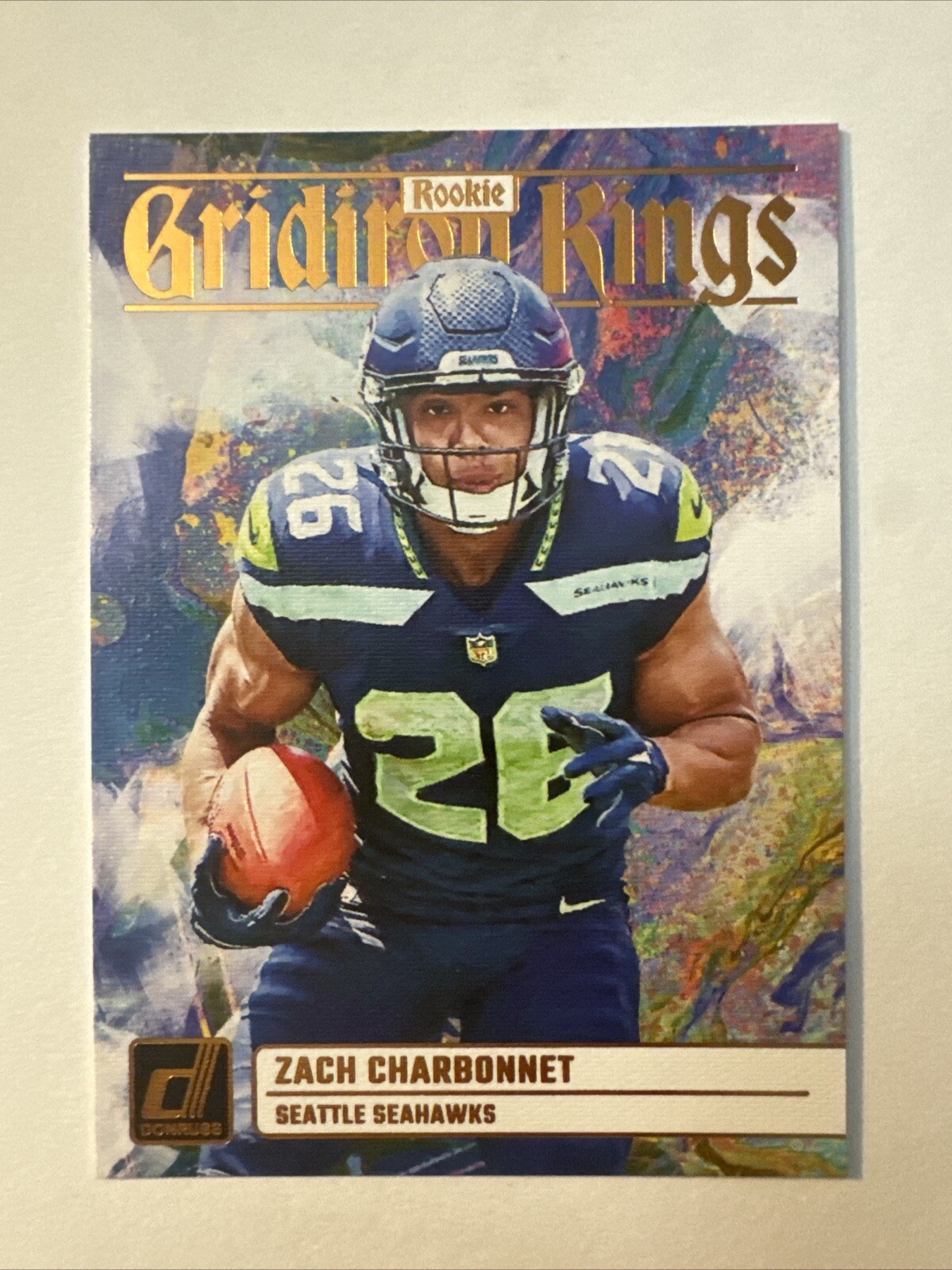 2023 Donruss Gridiron Kings Rookies Zach Charbonnet RC #RGK-15 Seattle Seahawks