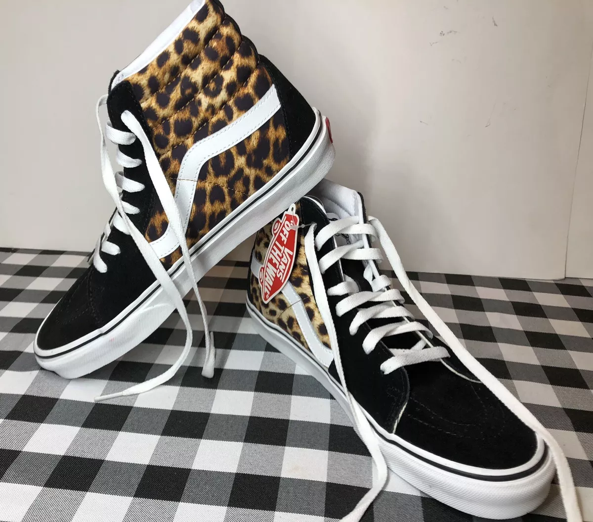 VANS Leopard Sk8-Hi Women’s Black White CASUAL SNEAKER VN0A4U3C3I6 