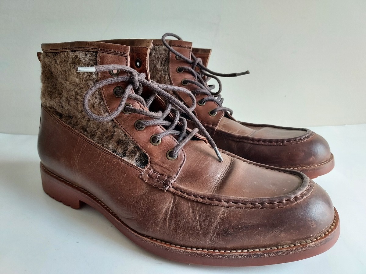Warfield & Grand Joshua Brown Leather/Wool Chukka Boots‎ Lace-Up Men\'s 9.5 M EUC Brown Chukka - 675 - Cobbler Union main image 4