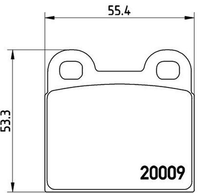 Bremsbelagsatz Scheibenbremse vorne/hinten BREMBO für ALFA ROMEO 1750-2000