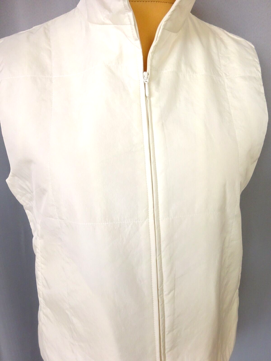 Gilet Sans Manches Rembourré Esprit Pour Femme - Taille M (UK 12) - Blanc - Nylon