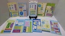 Lot 105 pc Baby Boy Stickers Quotes Pad Embellishments Scrapbook Card Child NEW