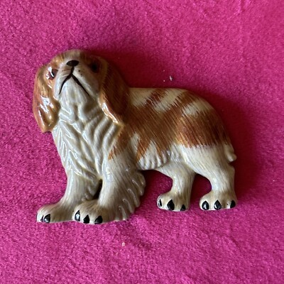 Spaniel Refrigerator Magnet Brown Tan Vintage