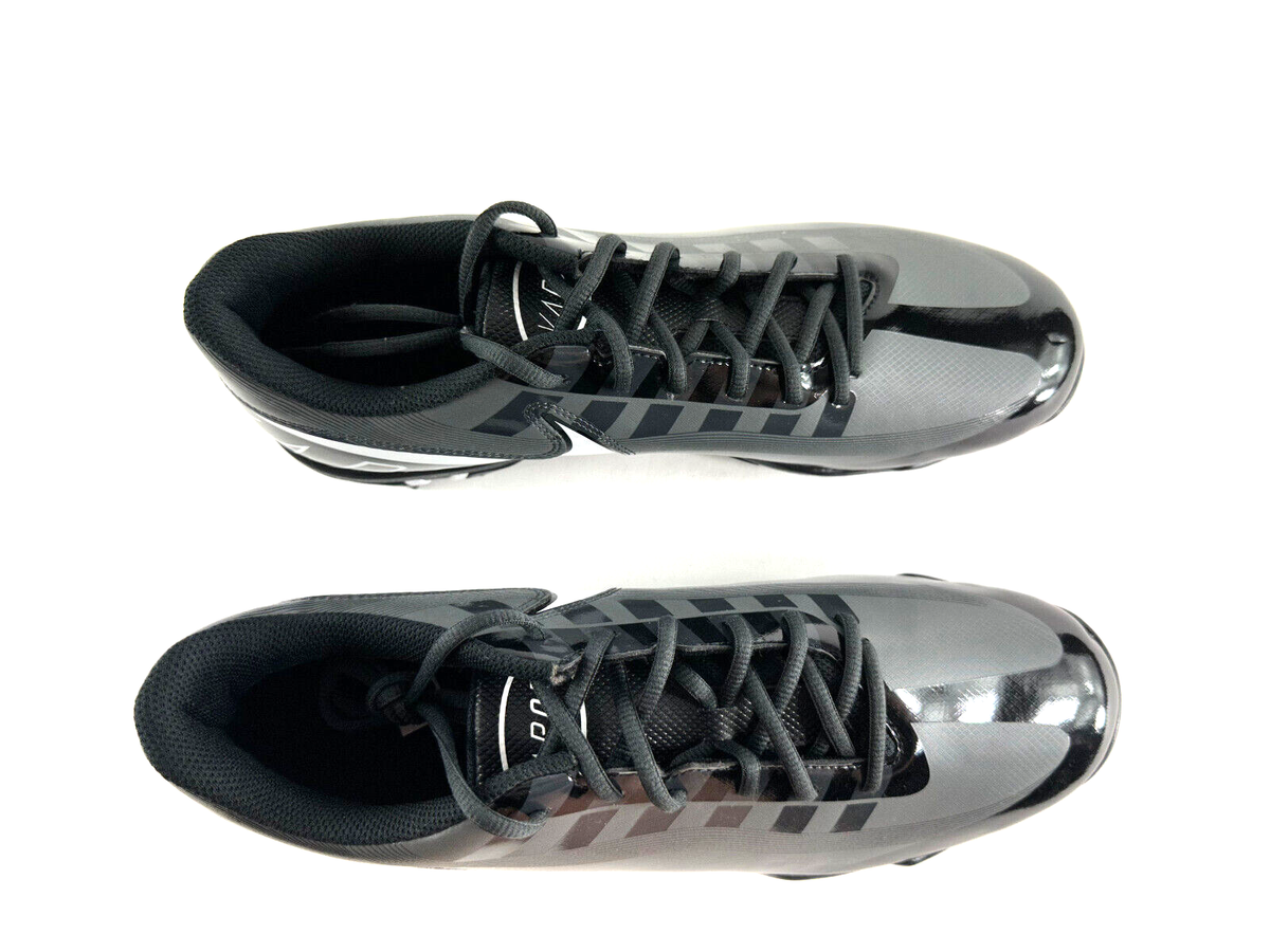 Nike Vapor Edge Shark Black Iron Grey Football Cleats DQ5114-001 Men\'s‎ Size 11 Nike Vapor Edge Shark Mens Football Cleat Cd0074-001 Si  main image 3