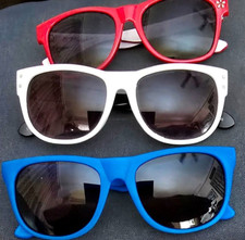 3pr Novelty Sunglasses Red White Blue