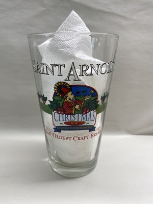 saint arnold birthday glass