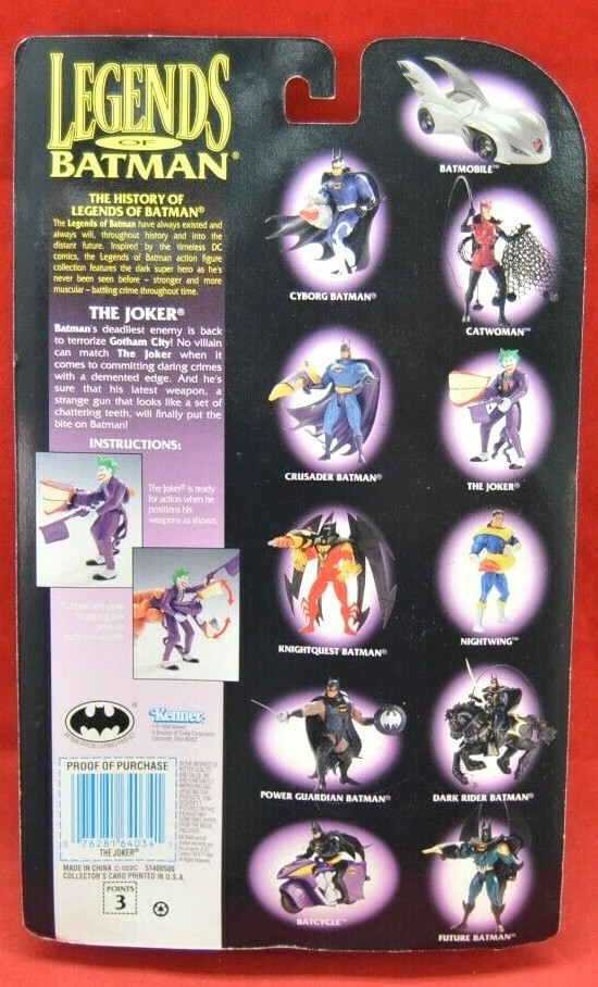 Kenner Legends of Batman The Joker w/ Snapping Jaw Figure #64034