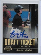 2011 Playoff Contenders Draft Ticket Autographs #DT9 Eric Arce Auto Blue Jays Rc