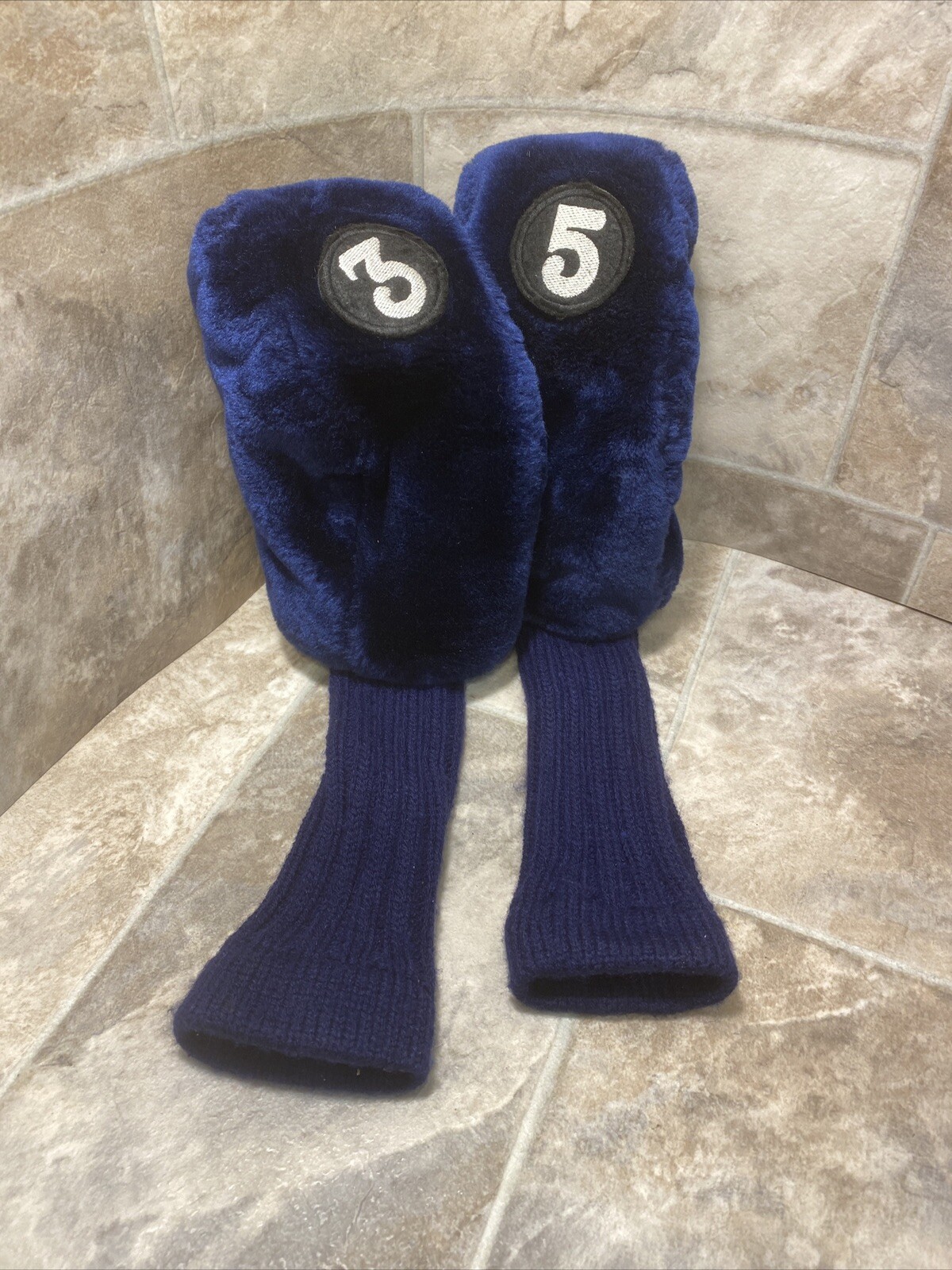 VINTAGE Fuzzy Blue Fur 3 & 5 Golf Club Cover eBay