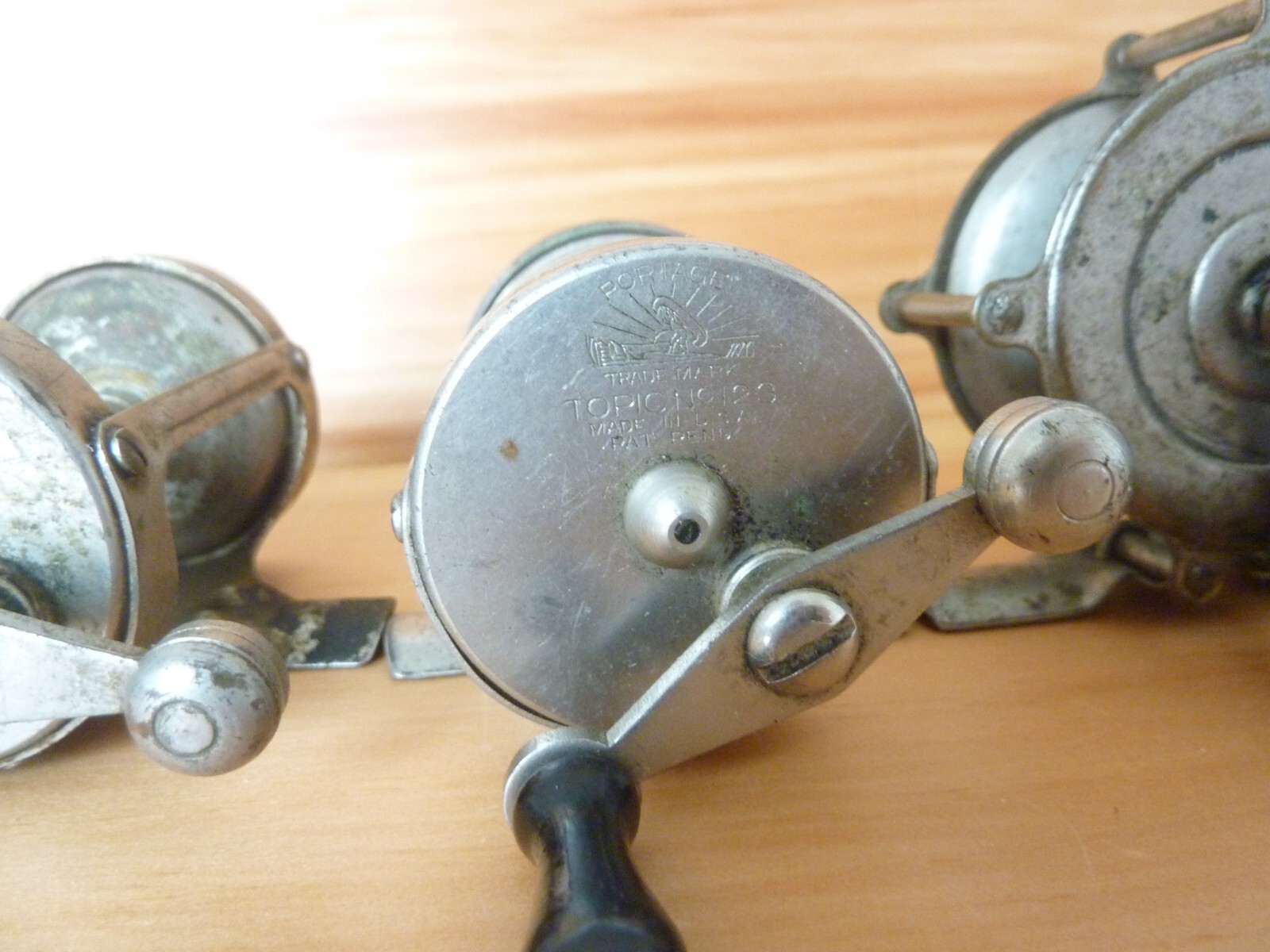 10 Vtg Fishing Reels Shakespeare Service Portage Sunnybrook Sterling